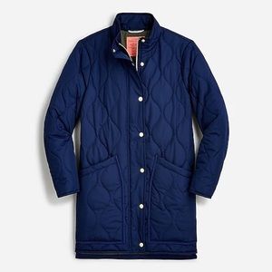 J.CREW New quilted cocoon puffer coat
